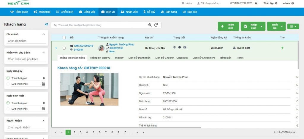 Phần mềm quản lý phòng gym online tốt nhất